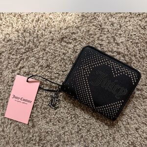 Juicy Couture Black Heart Studded Wallet